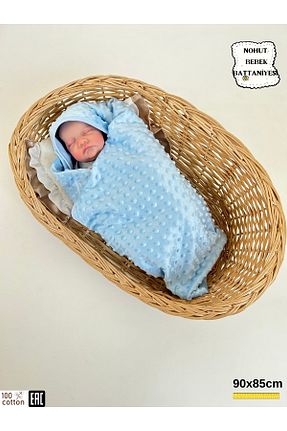 پتوی کودک و نوزاد آبی پنبه ای Bebella - کد 923373966