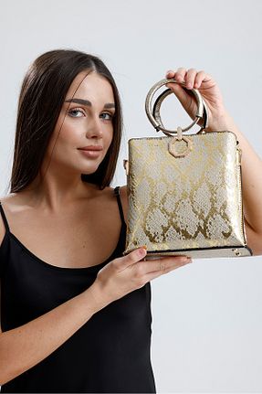کیف دوشی طلائی زنانه چرم مصنوعی Evident - کد 819225112