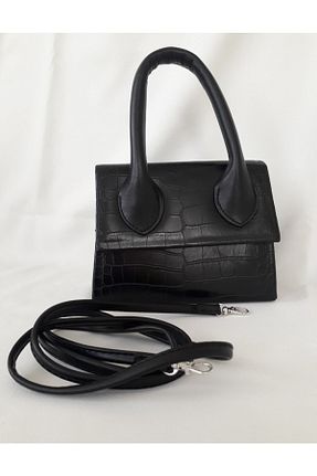 کیف دوشی مشکی زنانه چرم مصنوعی WOMEN - کد 330476135