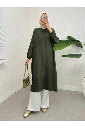 تونیک خاکی زنانه بافتنی Modamorfo - کد 935898732