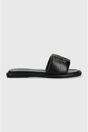دمپائی مشکی زنانه چرم مصنوعی Tory Burch - کد 869406596