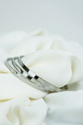 دستبند استیل (فولاد) طوسی زنانه استیل (فولاد) Bige Sultan - کد 938103354