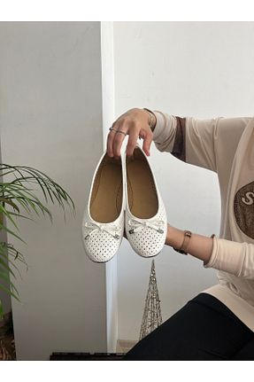 بابت سفید زنانه چرم مصنوعی Behtah Kundura - کد 940679484