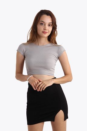 تیشرت طوسی زنانه Relaxed Mckanzie - کد 847793593