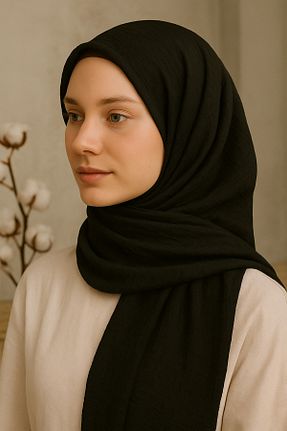 شال مشکی زنانه پنبه ای Rell Home - کد 930245357