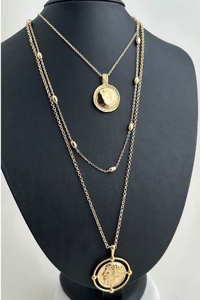 گردنبند جواهر طلائی زنانه Modex - کد 3749916