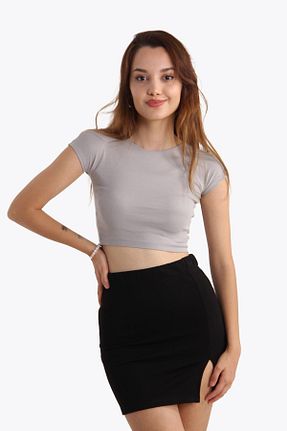 تیشرت طوسی زنانه Relaxed Mckanzie - کد 847793593