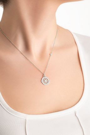 گردنبند نقره سفید زنانه 925 عیار So Chic - کد 221269507
