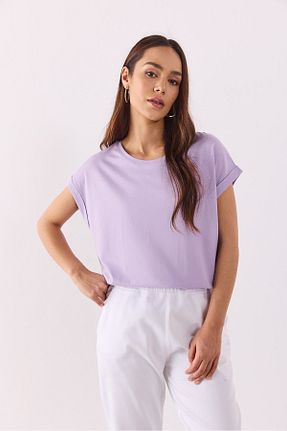 تیشرت بنفش زنانه یقه دوچرخه VENA - کد 923314290