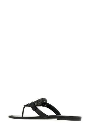دمپائی مشکی زنانه چرم مصنوعی Tory Burch - کد 869406640