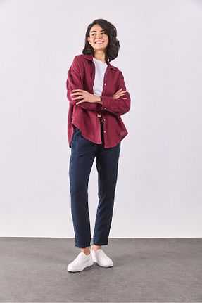 پیراهن زرشکی زنانه رگولار VENA - کد 931203933