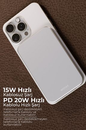 پاور بانک سفید 3000 - 7900 Woyax - کد 810682839