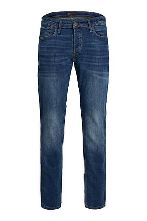 شلوار آبی مردانه پنبه ای Jack & Jones - کد 77786595