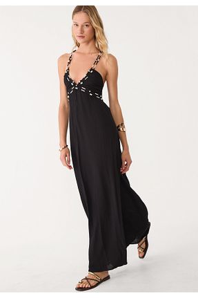 صندل قهوه ای زنانه پاشنه تخت Stradivarius - کد 904044363