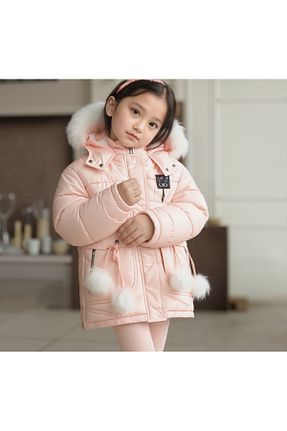 کاپشن صورتی بچه گانه گشاد Arafım Butik - کد 871081382