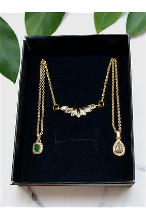 ست استیل متالیک زنانه روکش طلا Tixy Pixy - کد 931078444