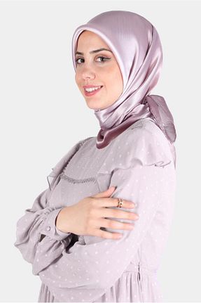 روسری صورتی پلی استر Alvina - کد 805970882
