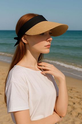 کلاه قهوه ای زنانه حصیر AKMNY BOUTIQUE - کد 940829503