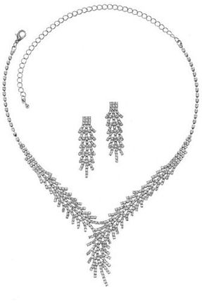 ست جواهر سفید زنانه 3 تایی Forentina - کد 31274517
