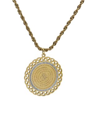 گردنبند استیل ( فولاد ) رنگی زنانه استیل ضد زنگ YEMEN ZIRHI - کد 878820135