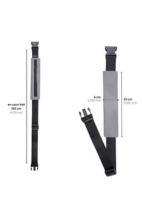 کیف کمری طوسی زنانه Rebuwo - کد 652571361