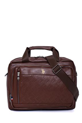 کیف لپ تاپ و مدارک قهوه ای زنانه پارچه ای U.S. Polo Assn. - کد 805550738