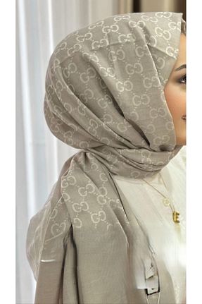 شال بژ زنانه پنبه ای modayışığı - کد 932021050