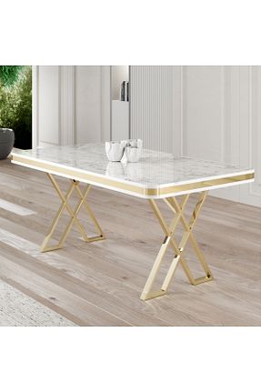 میز ناهار خوری سفید ثابت ÜNALMIŞ - کد 877601391