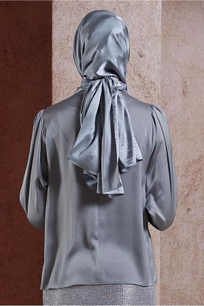 شال طوسی زنانه پلی استر Alvina - کد 853799264