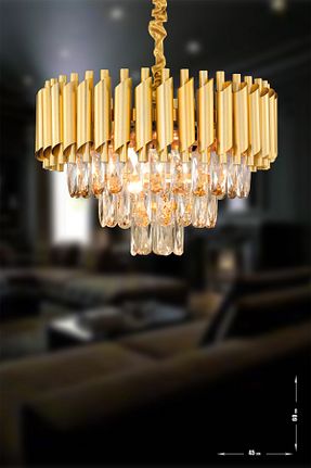 لوستر زرد آلومینیوم Avizemoda - کد 662740354