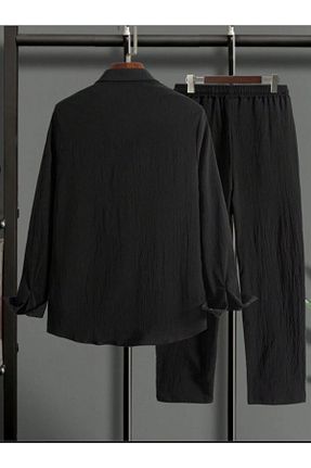 ست بالاتنه و پائین تنه مشکی زنانه بافت DWN WEAR - کد 847164968