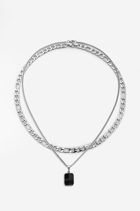 گردنبند استیل ( فولاد ) رنگی مردانه استیل (فولاد) UKHWD SUPPLY - کد 844751957