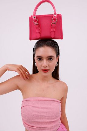 کیف دوشی صورتی زنانه چرم مصنوعی truvalıhelen - کد 939338331