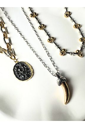 گردنبند جواهر طلائی زنانه استیل ضد زنگ LYRA OFFİCİAL - کد 941746181