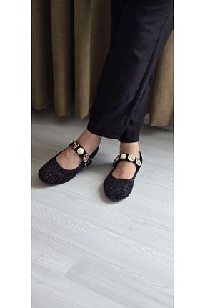 بابت مشکی زنانه پارچه ای Melinta Shoes - کد 921186927