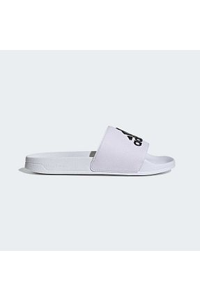 دمپائی اسپرت سفید زنانه چرم مصنوعی adidas - کد 316558636