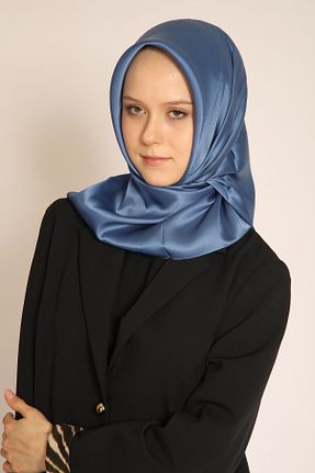 روسری آبی پلی استر Genel Markalar - کد 935456730