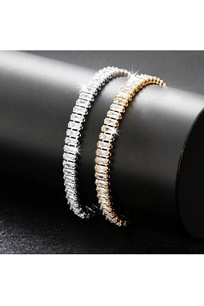 دستبند جواهر طلائی زنانه زیرکن Julesta - کد 848618276