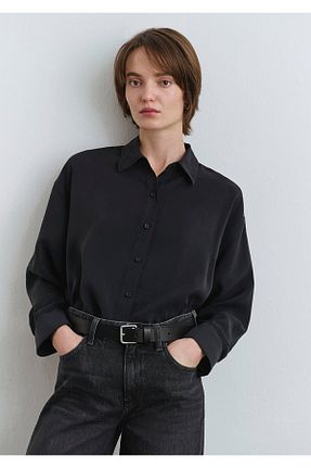 پیراهن طوسی زنانه یقه پیراهنی Mavi - کد 847423835