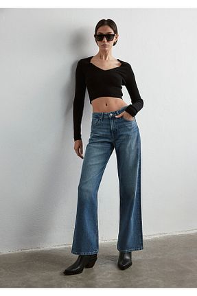 شلوار جین آبی زنانه رگولار Mavi - کد 864623449