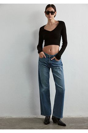 شلوار جین آبی زنانه رگولار Mavi - کد 864623449