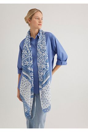 شال آبی زنانه پلی استر Mavi - کد 895043152