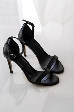 کفش پاشنه بلند کلاسیک مشکی زنانه چرم مصنوعی sovrana - کد 903003824