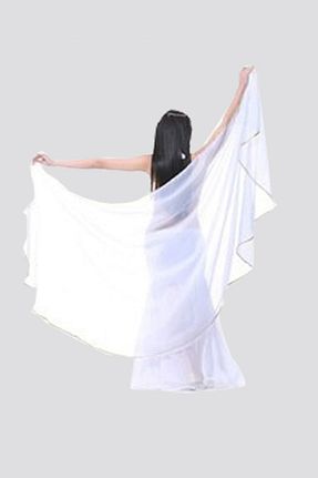 شال سفید زنانه شیفون Kaftan Collection - کد 658667429