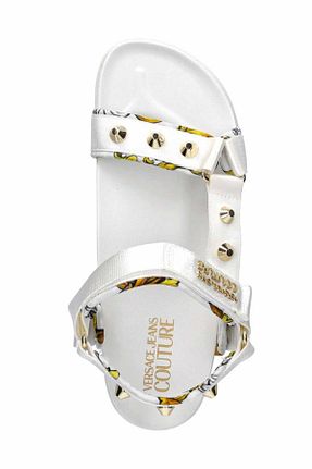 صندل سفید زنانه پاشنه پر Versace - کد 926339540