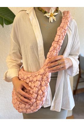 کیف دوشی صورتی زنانه پلی استر MUTE BAG - کد 929453340