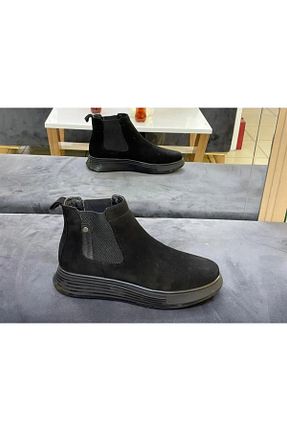 بوت / نیم بوت مشکی مردانه پاشنه تخت MARCOMEN - کد 383780711