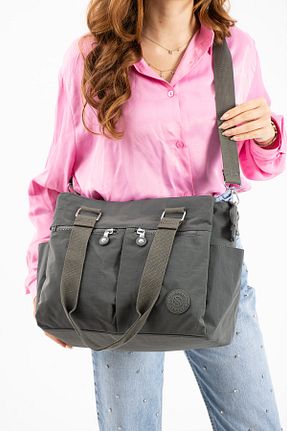 کیف دوشی طوسی زنانه پارچه ای YOGII - کد 836505827