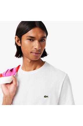 تیشرت سفید مردانه رگولار Lacoste - کد 3069378
