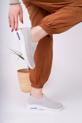 کفش اسنیکر طوسی زنانه بدون بند McDark - کد 930464676
